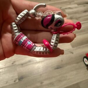 Bizu 2011  Silver and Pink Kids Toy Bracelet